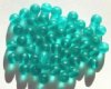 50 8mm Transparent Matte Blue Zircon Round Beads